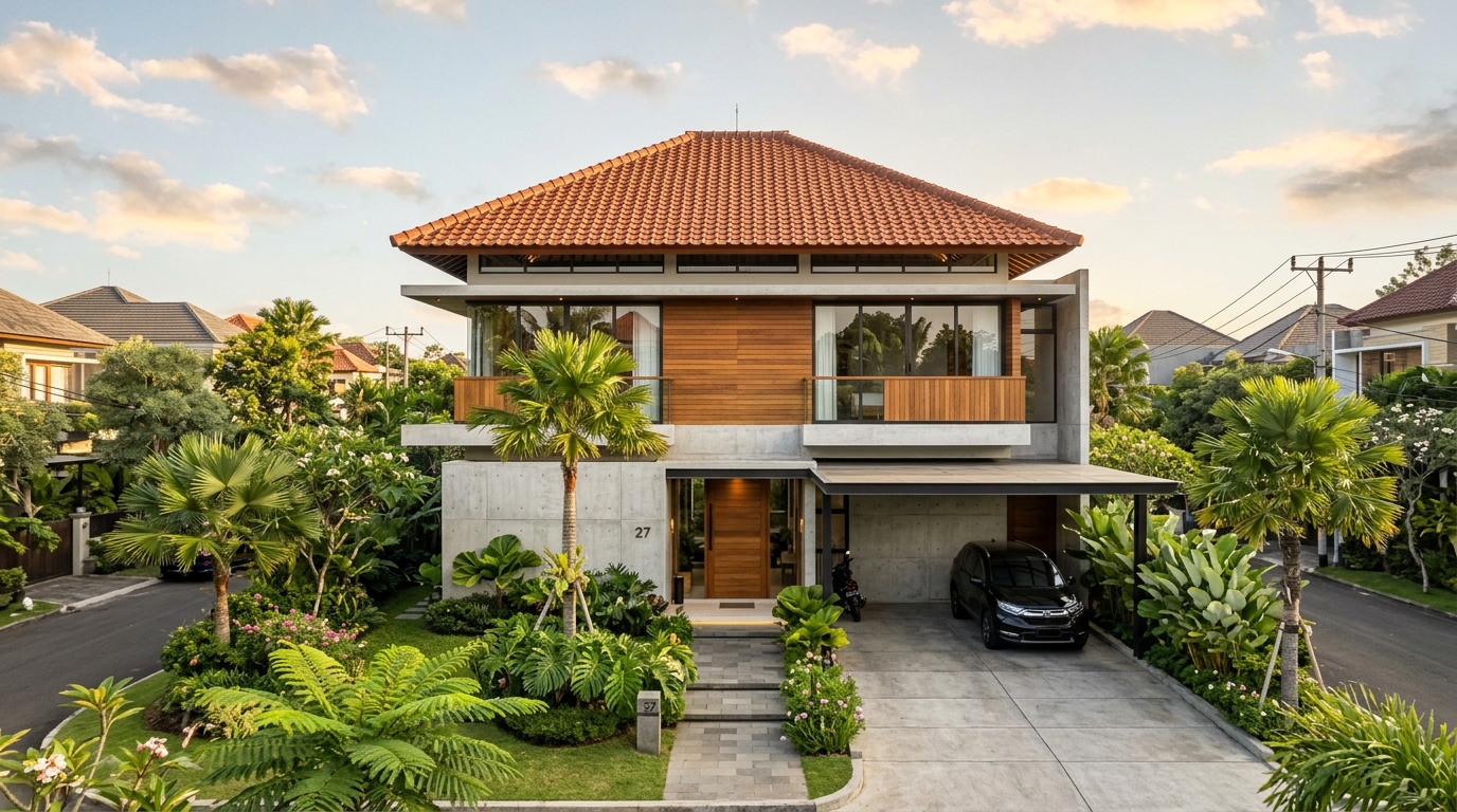 Foto rumah yang diperiksa Housoura